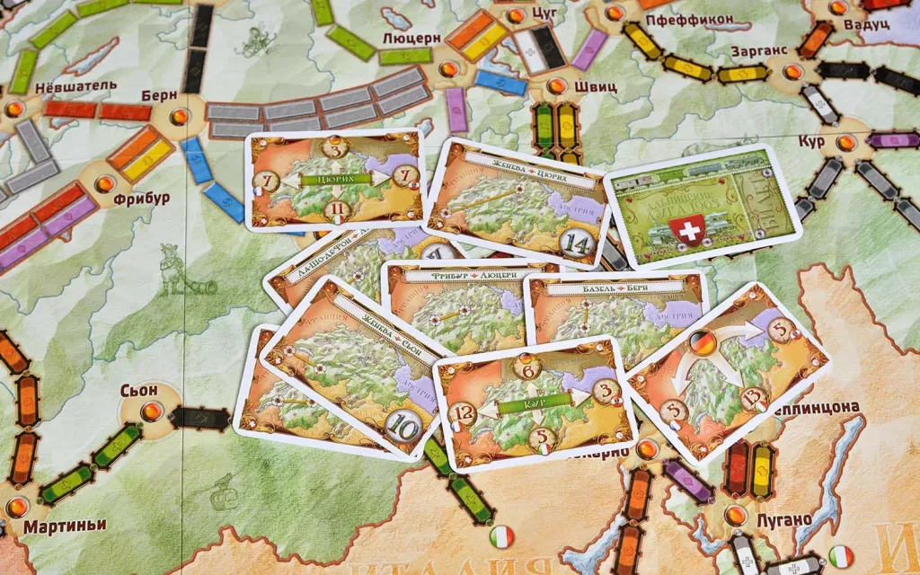 Ticket to Ride Индия и Швейцария