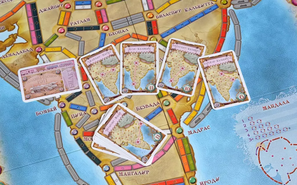 Ticket to Ride Индия и Швейцария